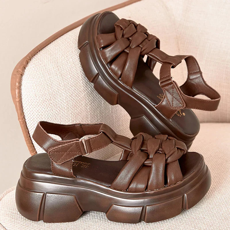 Luksus sandaler med platå