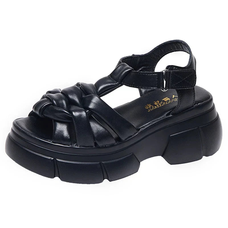 Luksus sandaler med platå