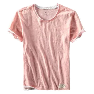 Japansk-Inspirert T-skjorte til Herre – Myk Bambus- og Bomulls T-skjorte for Sommer