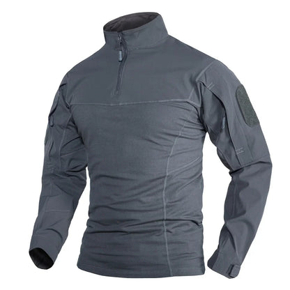 Herre – Langermet 1/4-zip tur- og treningsgenser med glidelåslommer
