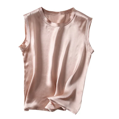 Silke Singlet til Dame – 100% Ren Silke &amp; Elegant Satinfinish
