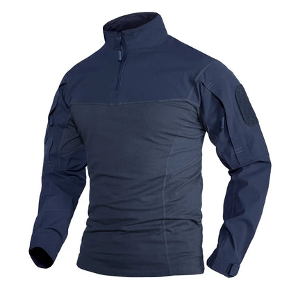 Herre – Langermet 1/4-zip tur- og treningsgenser med glidelåslommer