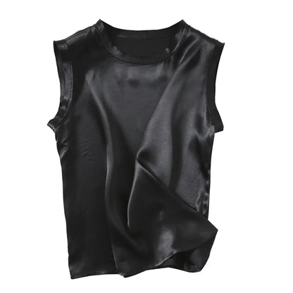 Silke Singlet til Dame – 100% Ren Silke &amp; Elegant Satinfinish