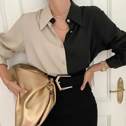 Vintage skjorte dame elegant
