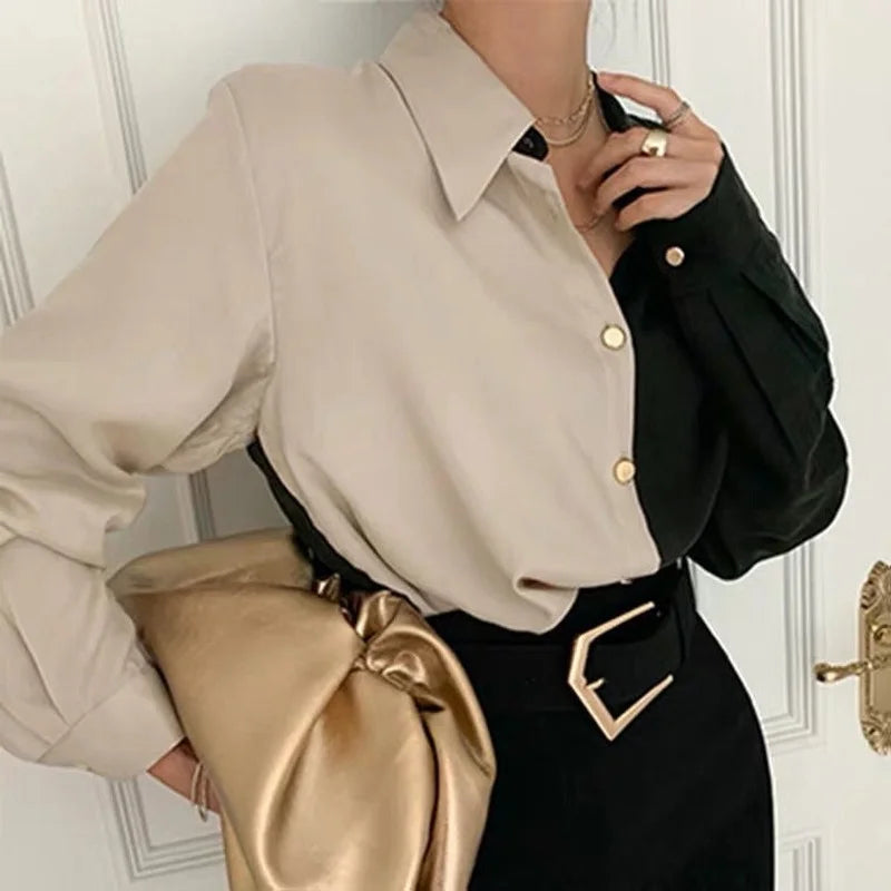 Vintage skjorte dame elegant