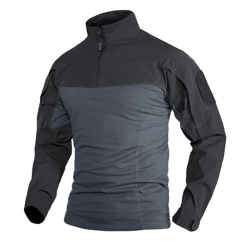 Herre – Langermet 1/4-zip tur- og treningsgenser med glidelåslommer