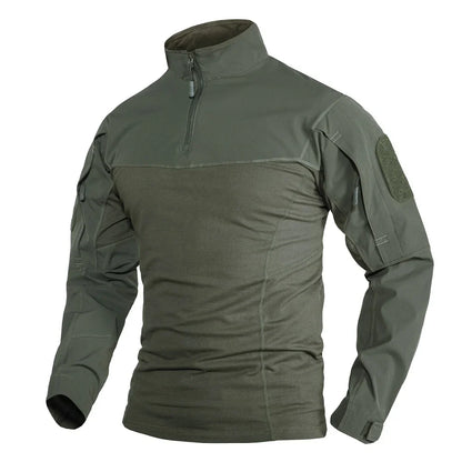 Herre – Langermet 1/4-zip tur- og treningsgenser med glidelåslommer