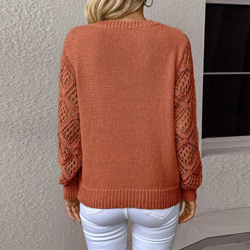 Elegant genser med V-hals