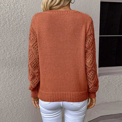 Elegant genser med V-hals