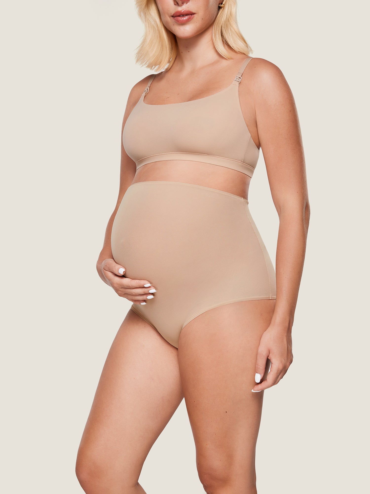Gravidtruser med høyt liv – 2-pack myke truser for gravide