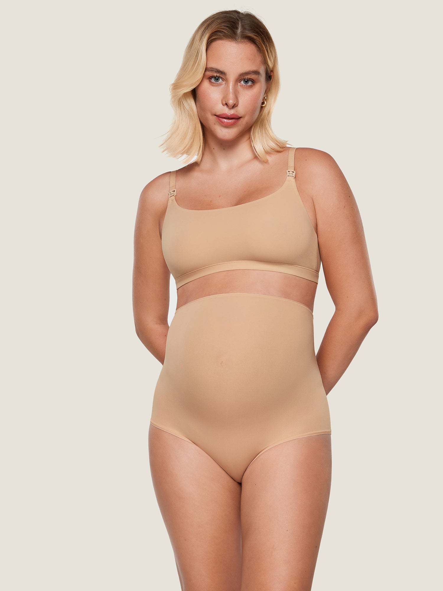 Gravidtruser med høyt liv – 2-pack myke truser for gravide