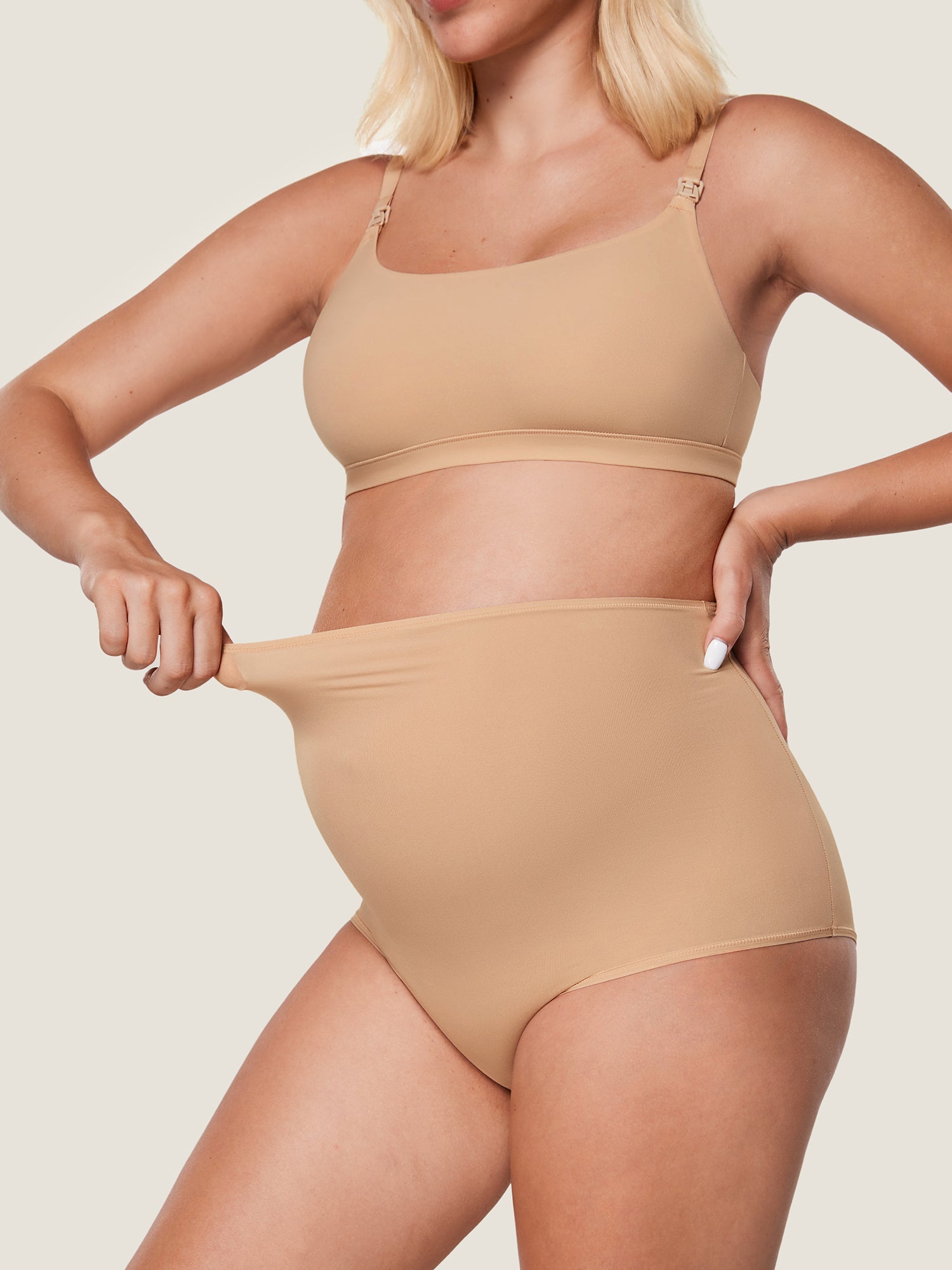 Gravidtruser med høyt liv – 2-pack myke truser for gravide