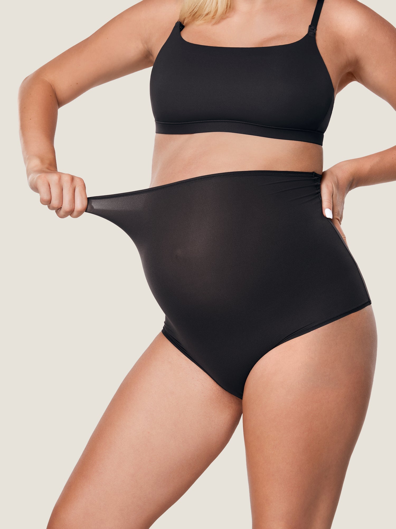 Gravidtruser med høyt liv – 2-pack myke truser for gravide