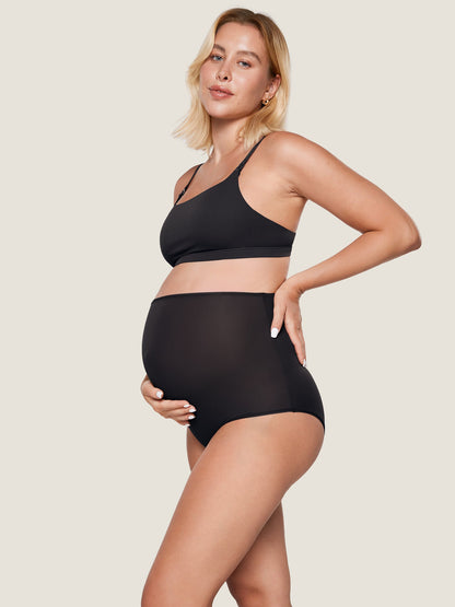Gravidtruser med høyt liv – 2-pack myke truser for gravide