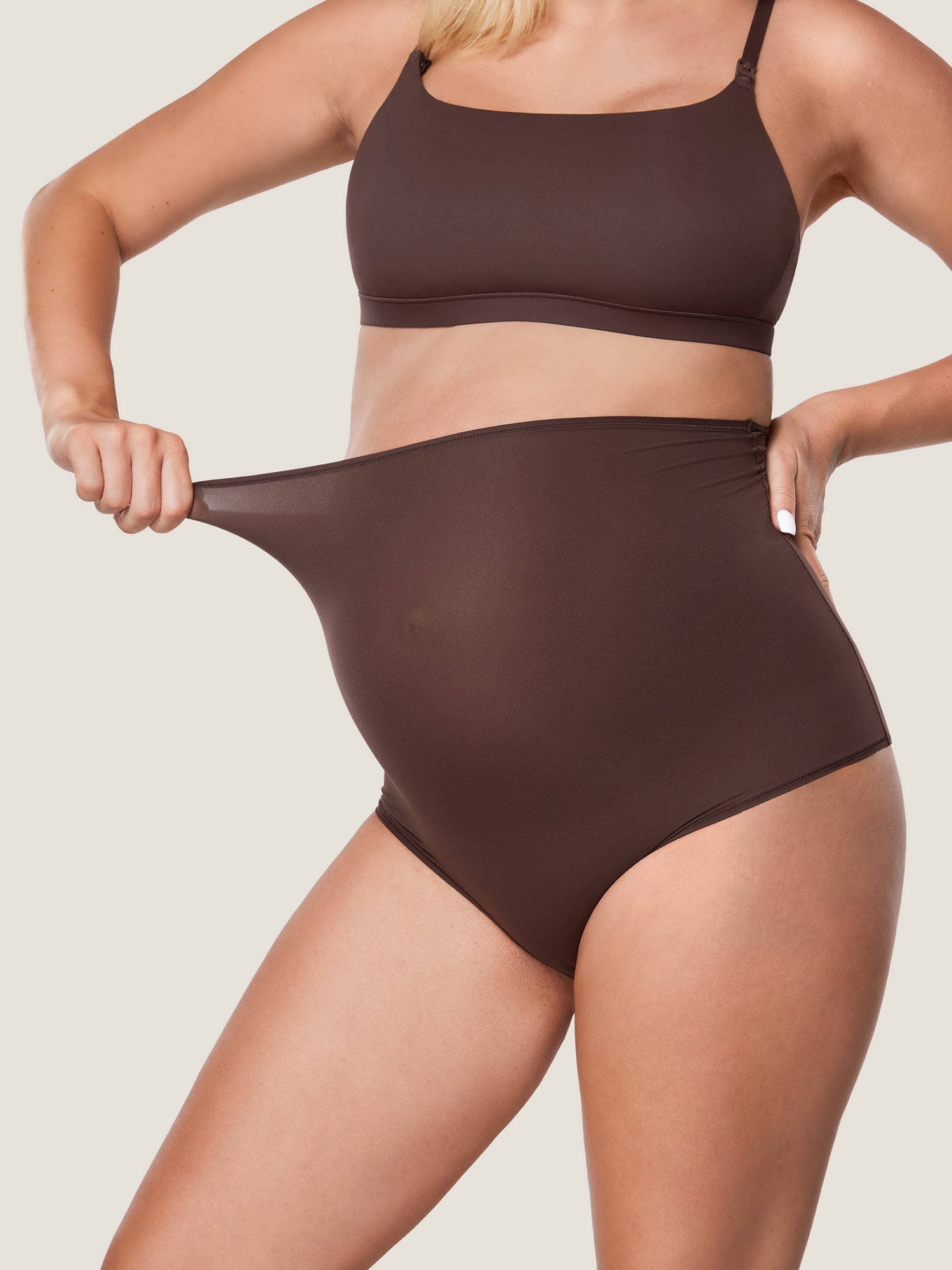 Gravidtruser med høyt liv – 2-pack myke truser for gravide