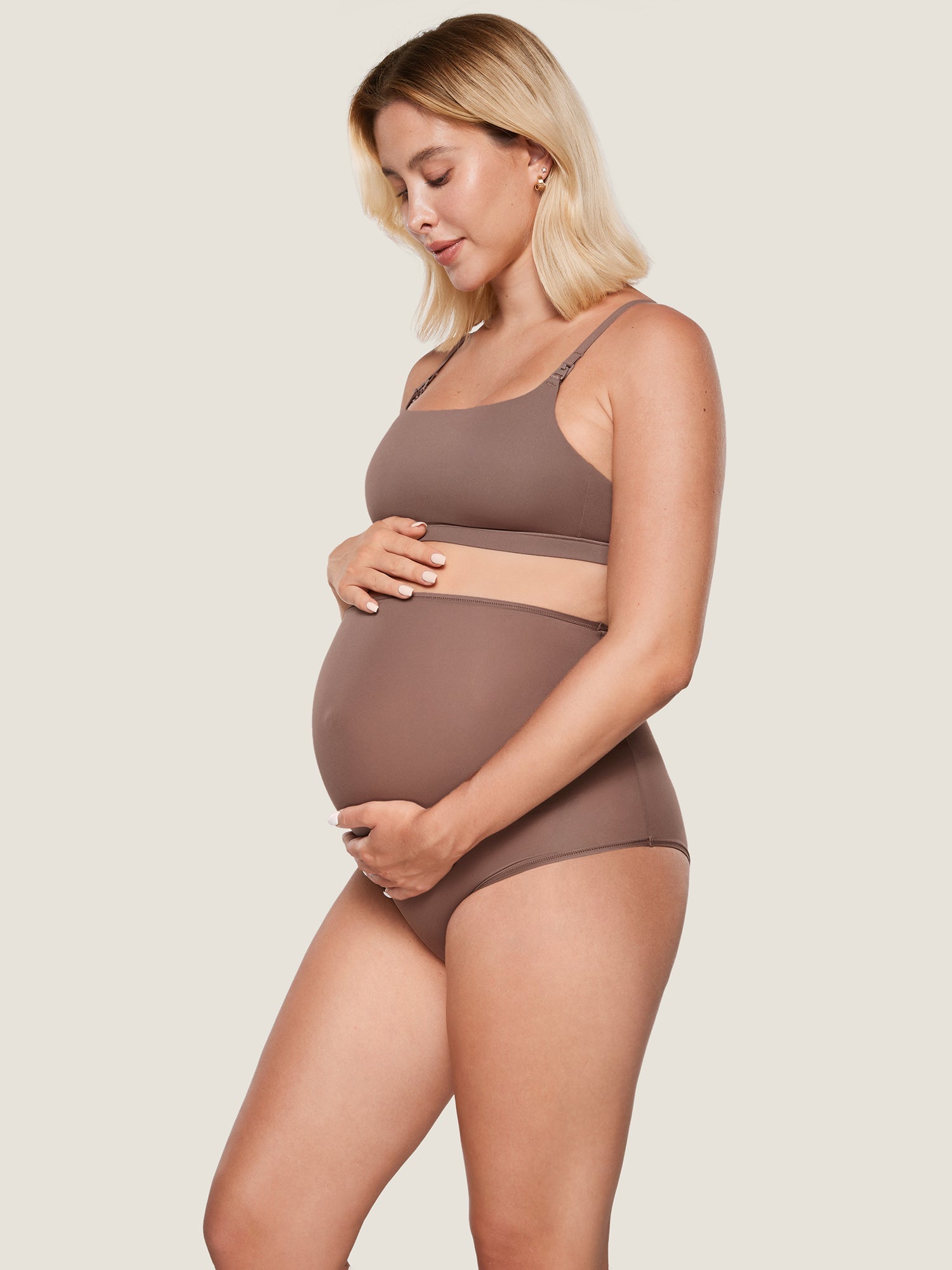 Gravidtruser med høyt liv – 2-pack myke truser for gravide