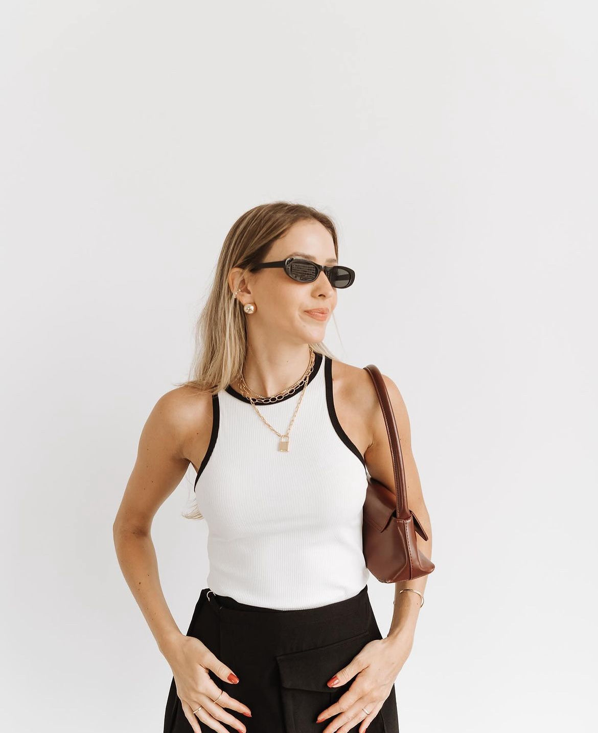 La Riviera Kontrast Trim Tank Top