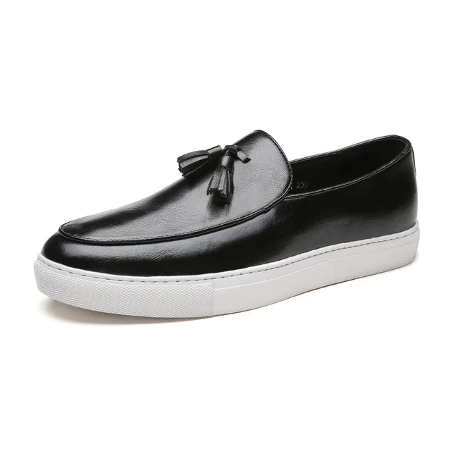 Loafers i italiensk skinn