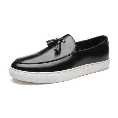 Loafers i italiensk skinn