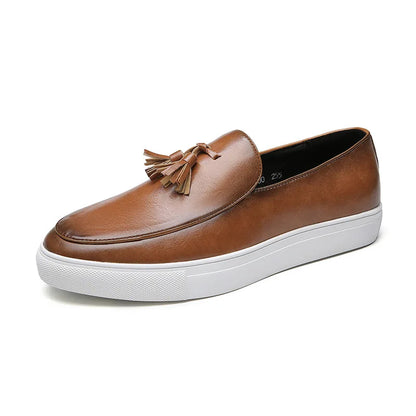 Loafers i italiensk skinn
