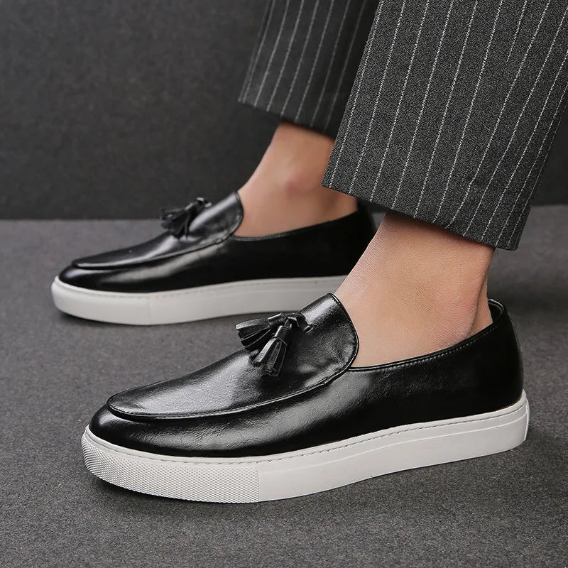 Loafers i italiensk skinn