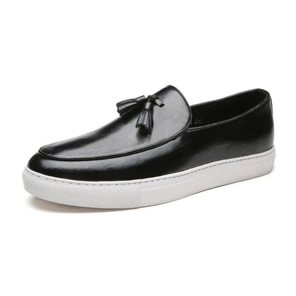 Loafers i italiensk skinn
