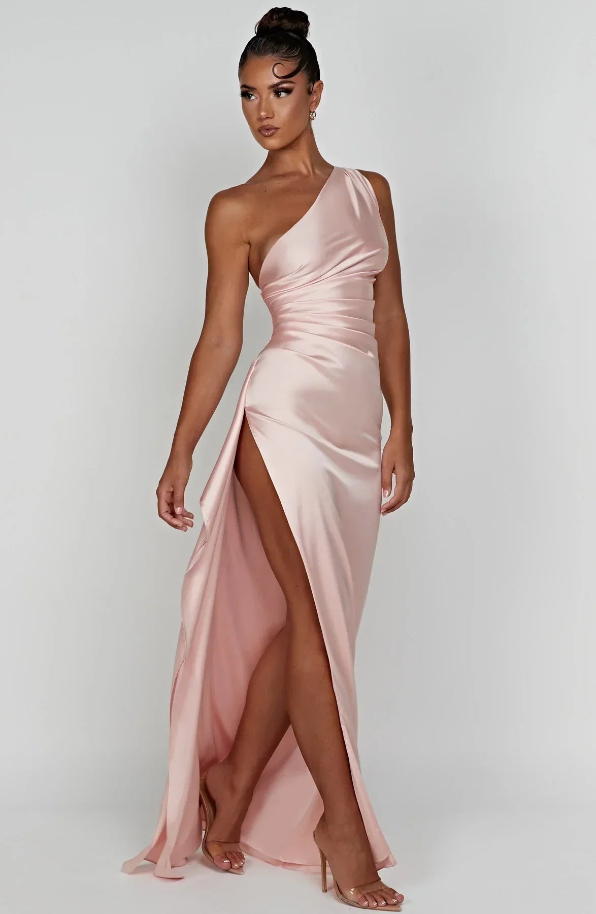 Satin Kvelds Maxi Kjole
