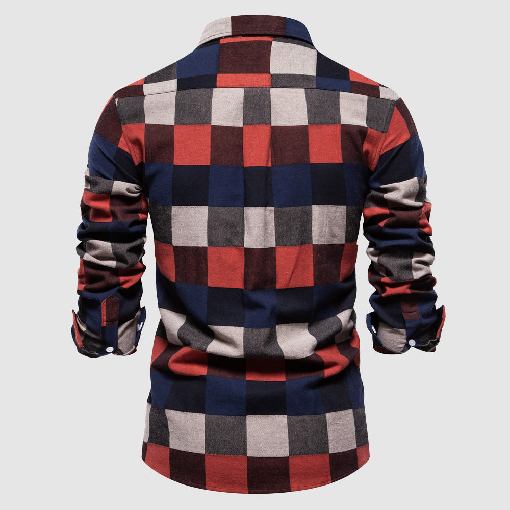 Retro rutete skjorte