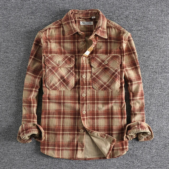 Retro Corduroy-skjorte