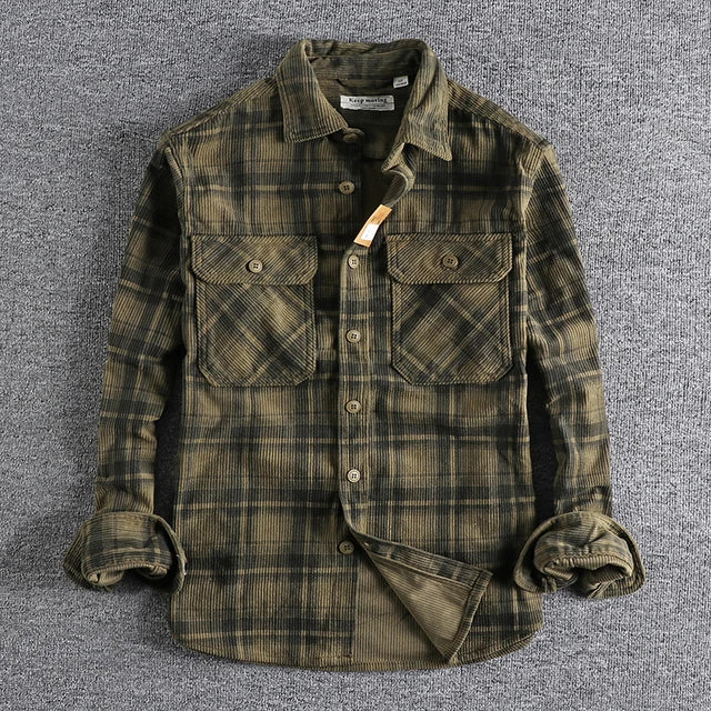 Retro Corduroy-skjorte