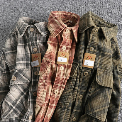 Retro Corduroy-skjorte