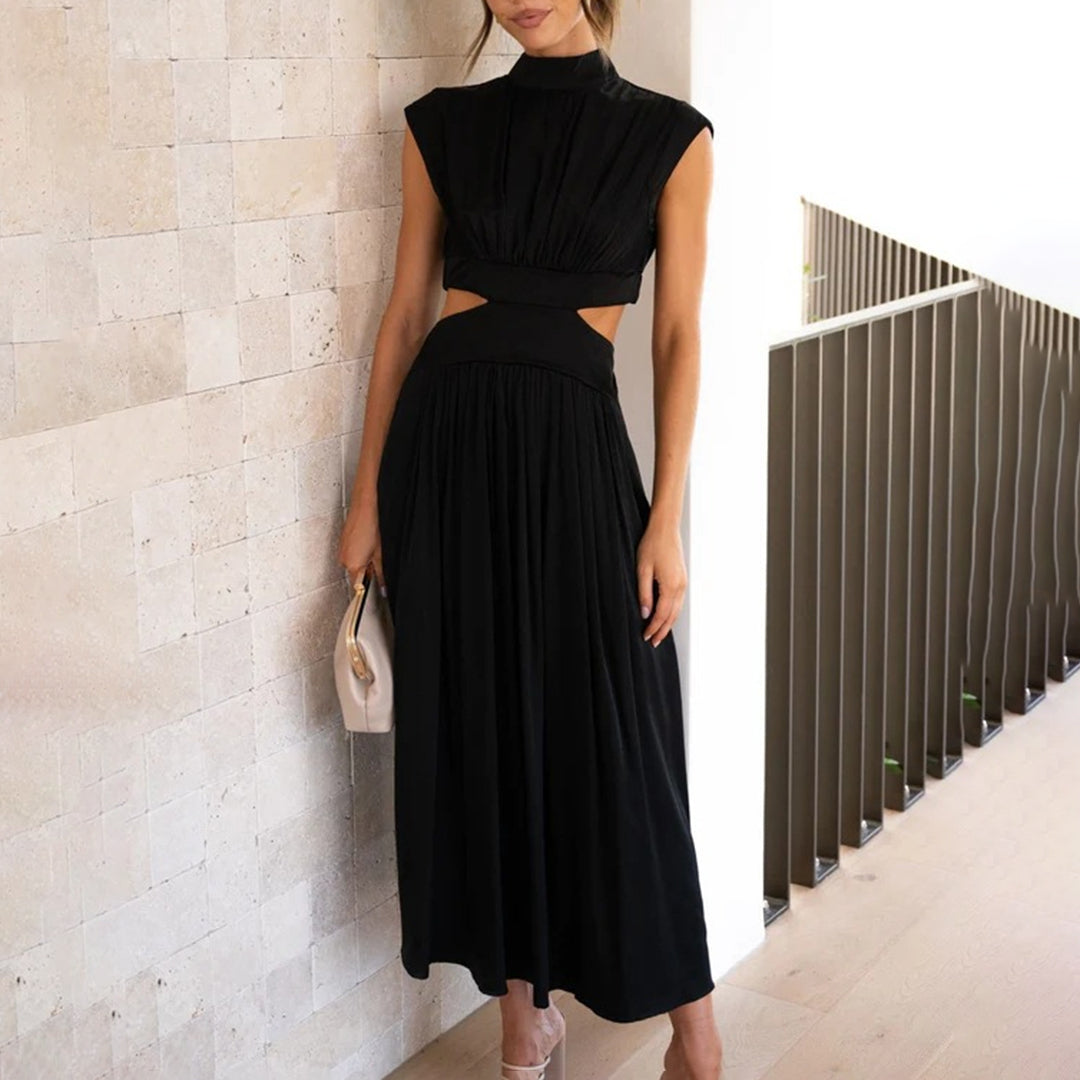 Elegant ermeløs kjole
