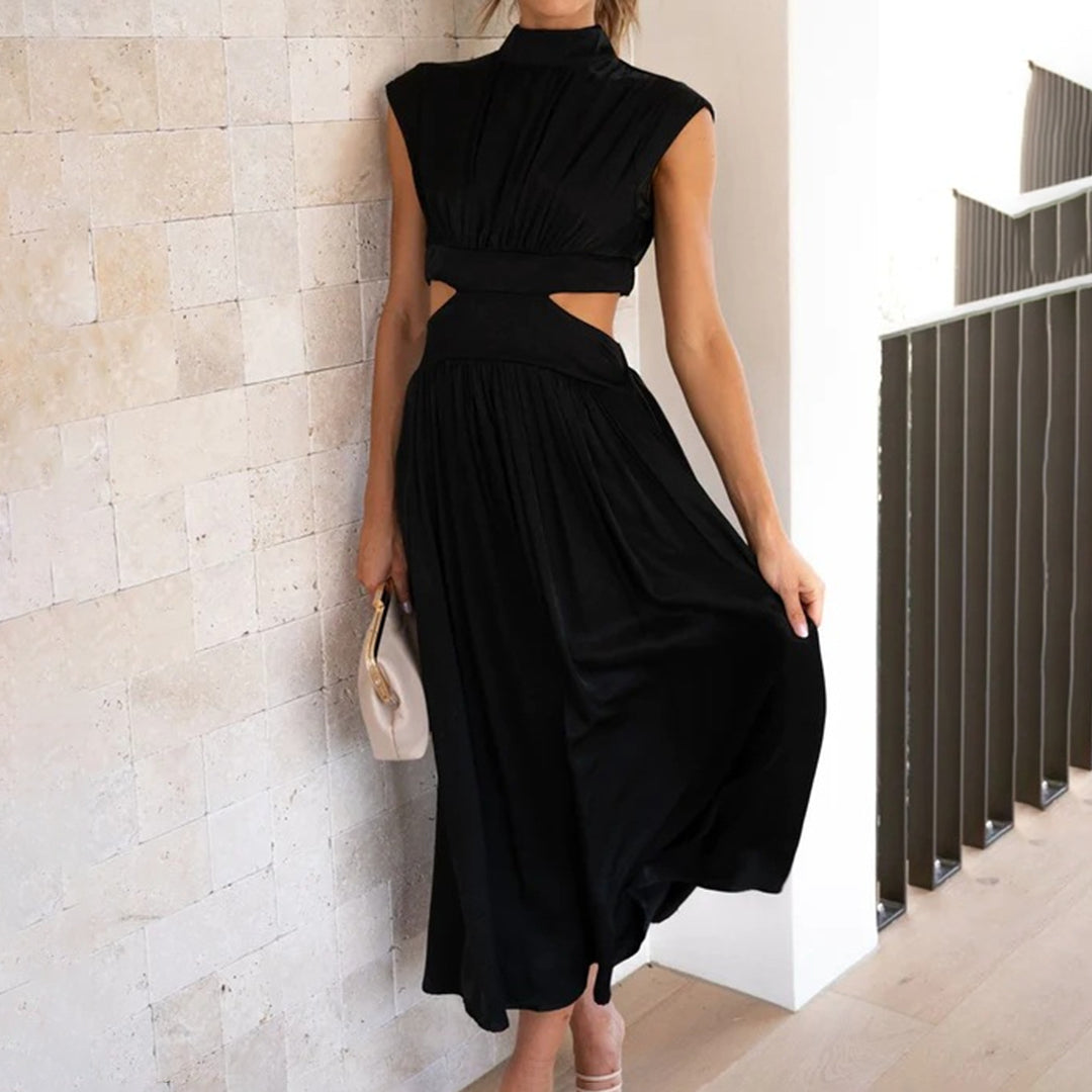 Elegant ermeløs kjole