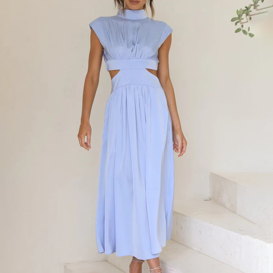 Elegant ermeløs kjole