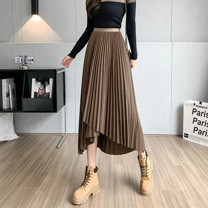 Vintage plissert skjørt i streetwear-stil