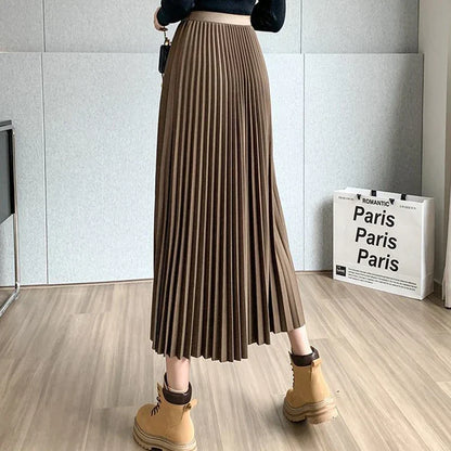 Vintage plissert skjørt i streetwear-stil