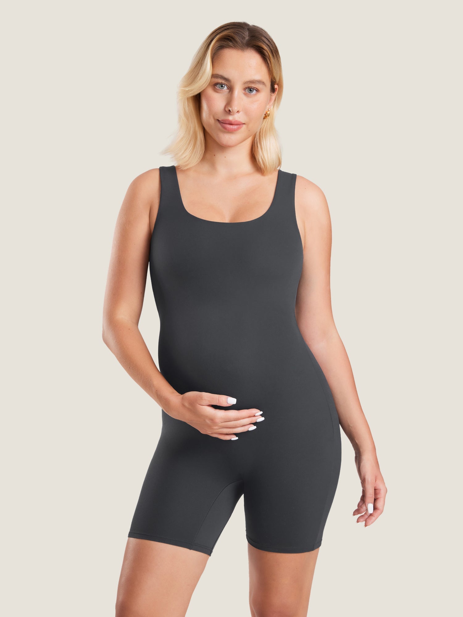 Gravid playsuit i mykt Natrelax® – romper for gravide