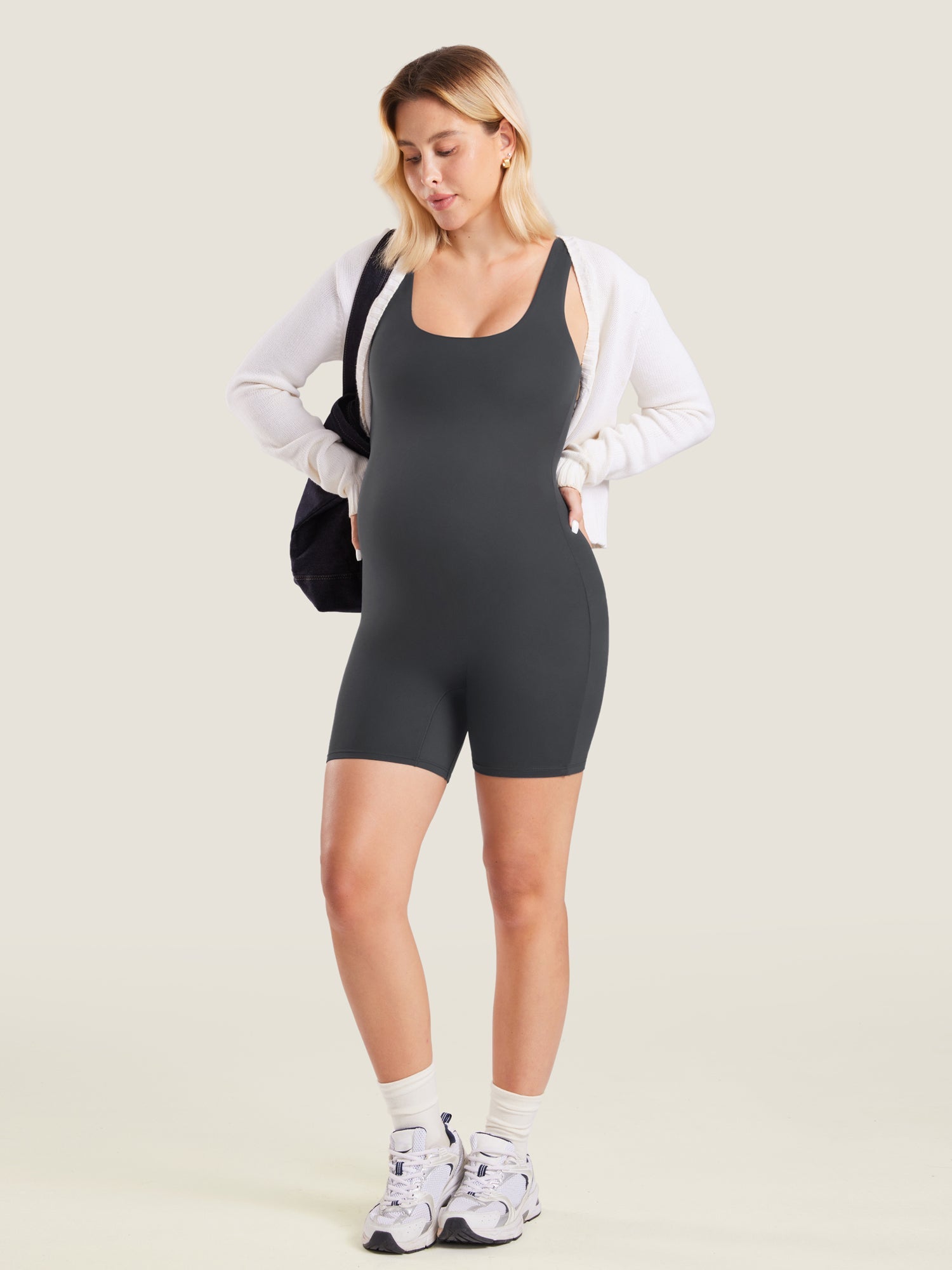 Gravid playsuit i mykt Natrelax® – romper for gravide
