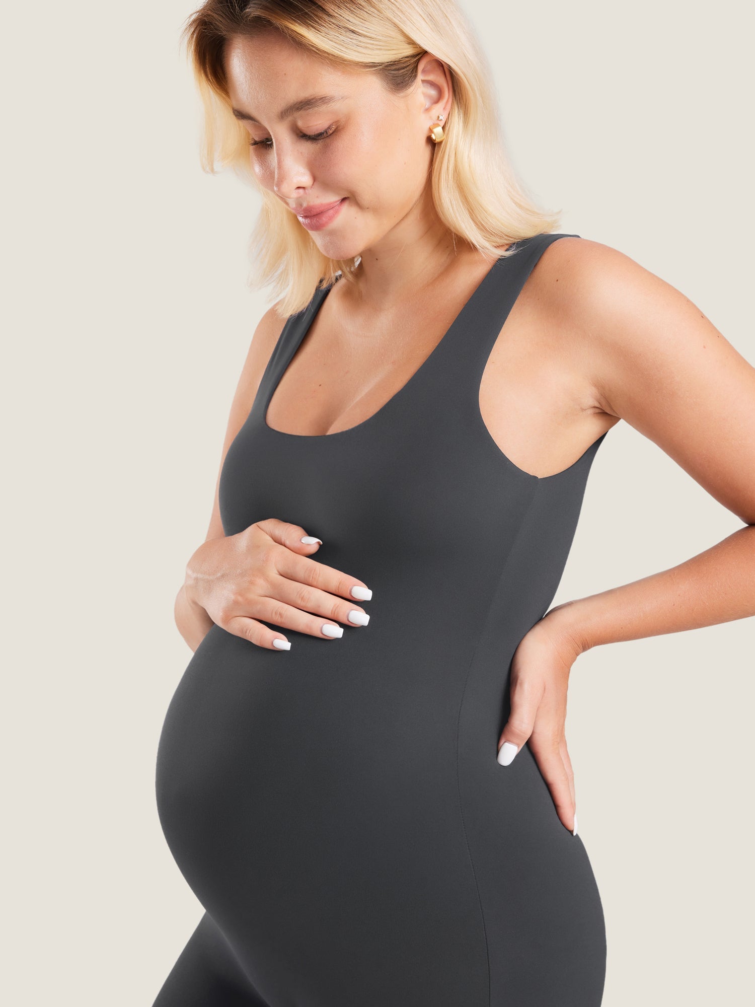 Gravid playsuit i mykt Natrelax® – romper for gravide