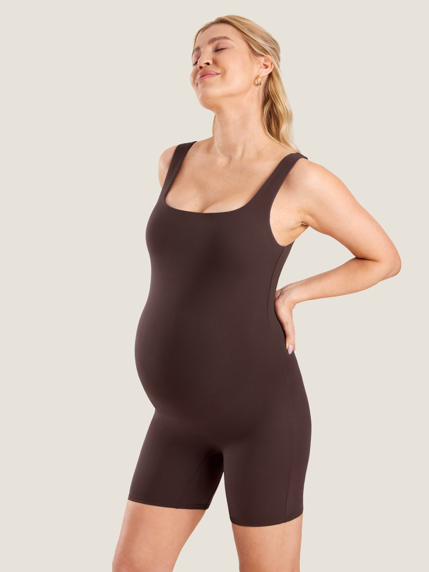 Gravid playsuit i mykt Natrelax® – romper for gravide