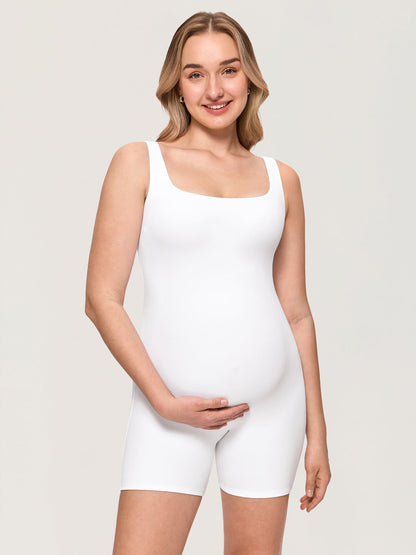 Gravid playsuit med firkantet hals – Airsofta romper med innebygd BH