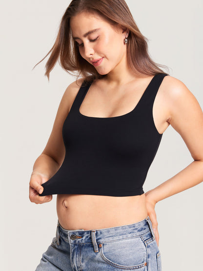 Pumpe-BH i croptop-modell – Natrelax® handsfree pumpetopp