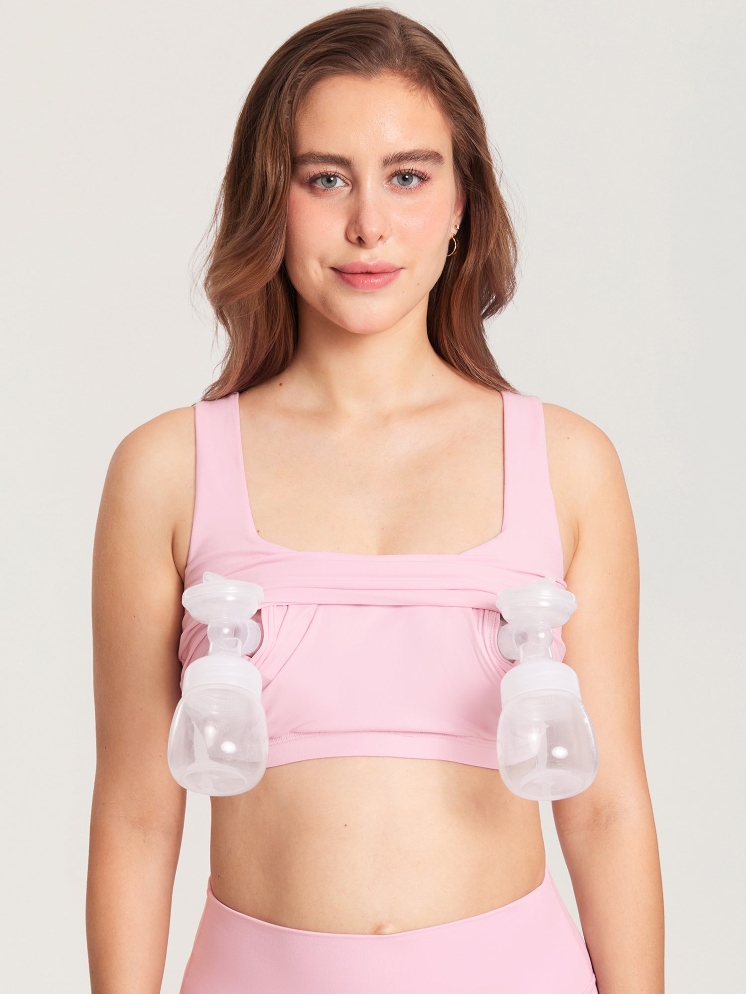 Pumpe-BH i croptop-modell – Natrelax® handsfree pumpetopp