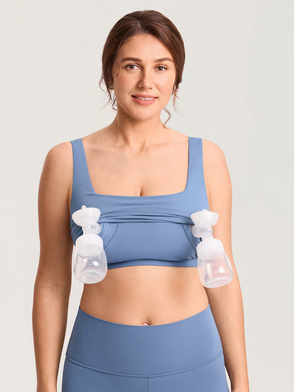 Pumpe-BH i croptop-modell – Natrelax® handsfree pumpetopp