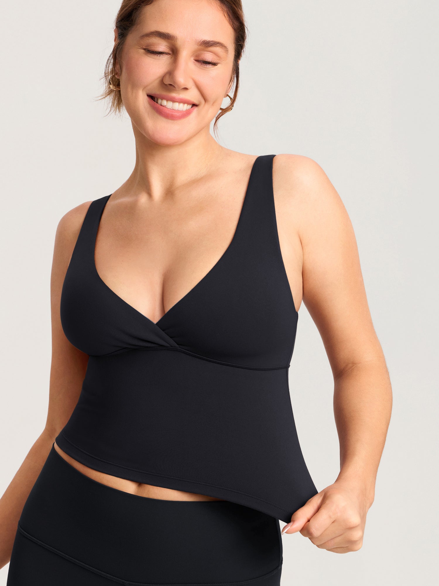 Ammetopp med omslag i croptop-modell – Natrelax® ammesinglet
