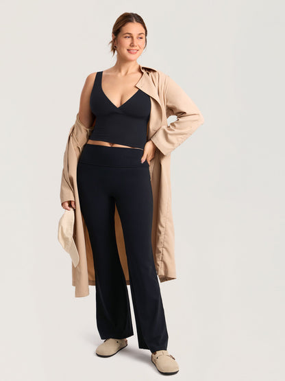 Ammetopp med omslag i croptop-modell – Natrelax® ammesinglet