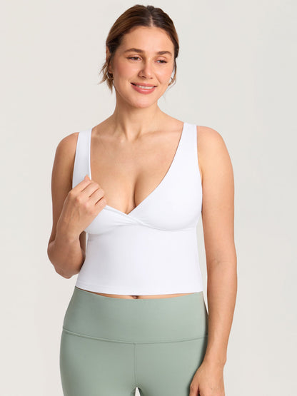 Ammetopp med omslag i croptop-modell – Natrelax® ammesinglet