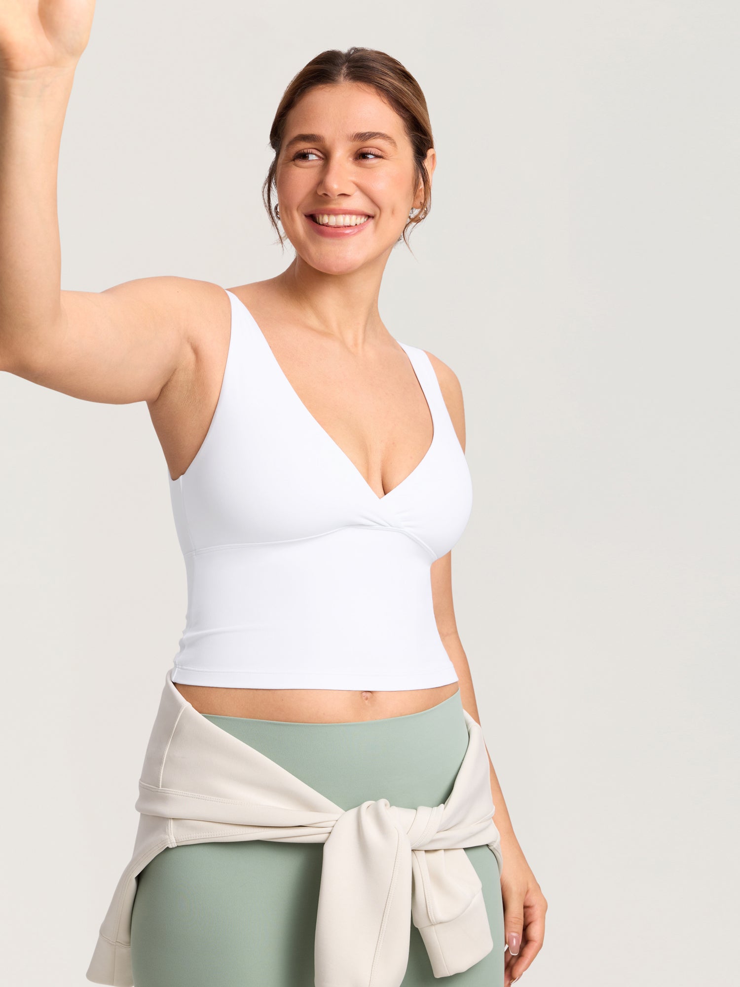 Ammetopp med omslag i croptop-modell – Natrelax® ammesinglet