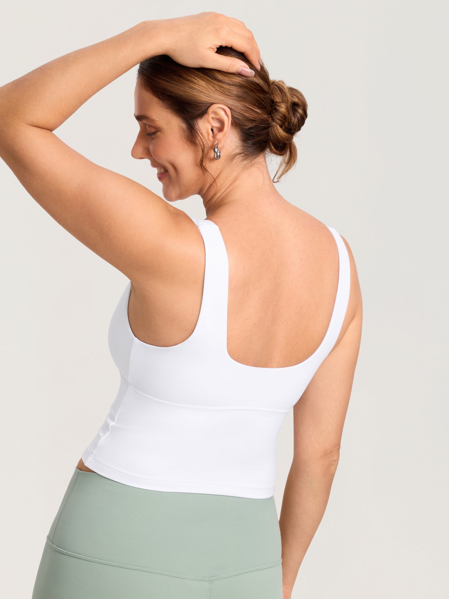 Ammetopp med omslag i croptop-modell – Natrelax® ammesinglet