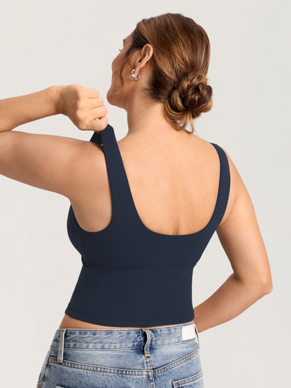 Ammetopp med omslag i croptop-modell – Natrelax® ammesinglet